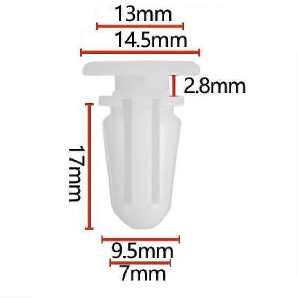 51471840961 Dørterskelpanel Monteringsklips for - 3Er E30 E36 White