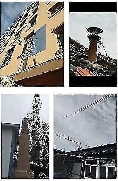 Elektrisk skorstensventilator til grillhytte, pejs, termisk ovn, træovn - 80W