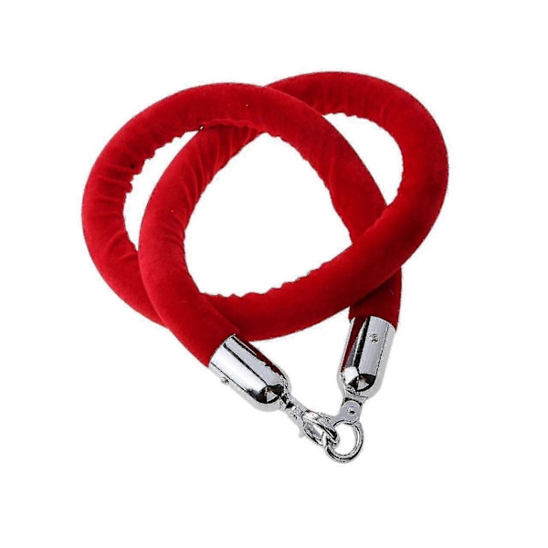 1,5 m Velour Reb Crowd Control Stander Post Kø Linje Barriere Red