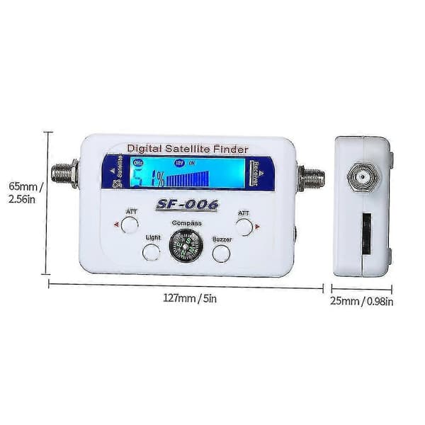 Digital satellitfinder satellitsignalmeter mini digital satellitsignalfinder meter med LCD-display digital satfinder med kompas