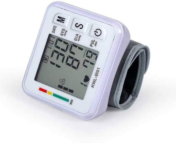 Blodtryksmåler, med justerbart armbånd og LCD-display - ypdw
