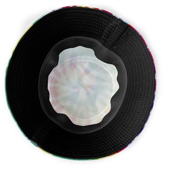 EN Bøttehatter Mote Solhatt Sammenleggbar Utendørs Fiskerhatt for Kvinner og Menn Tie Dye Tie Dye One Size