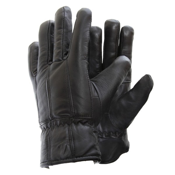 Soft Sheepskin Genuine Leather Gloves For Men L/XL Black Black L/XL SQBB