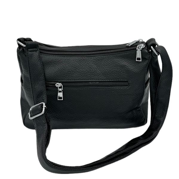 Skulderveske, mange rom Black
