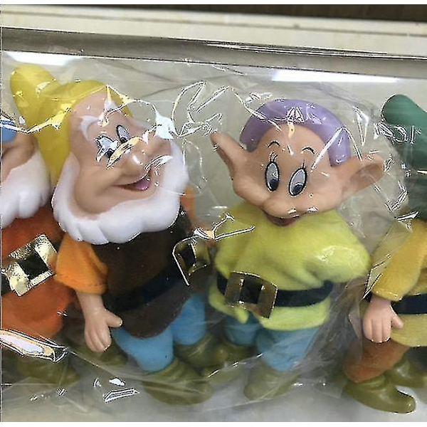 7 st Disney Snövit och de sju dvärgarna Actionfigurer Leksaker 15cm Prinsessa PVC Dockor Samlarobjekt Leksaker för Barn Födelsedagspresent