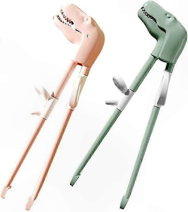 Dinosauriebestickset för barn - 2-pack ätpinnar för barn