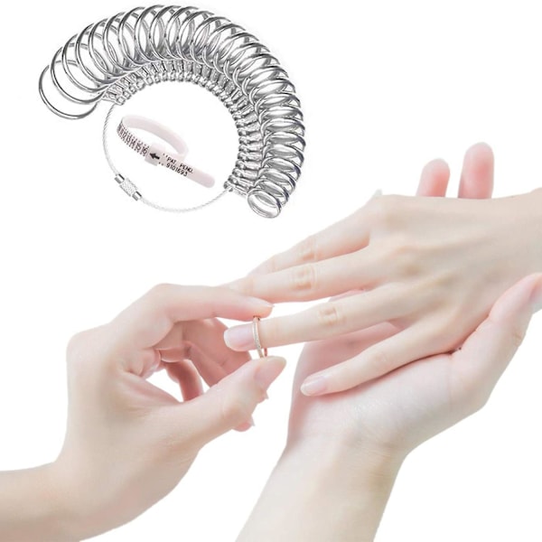 0-13 Ringmätare Mätverktyg Set Metall Ringmätare Metall Ringmått Fingermätare & Ringdorn
