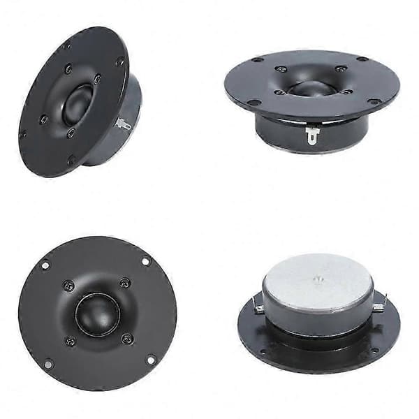 Par 4\" silkdome-diskanthögtalare, 8 Ohm 60W Hi-Fi diskant-högtalare för hemmabruk och sändning Black