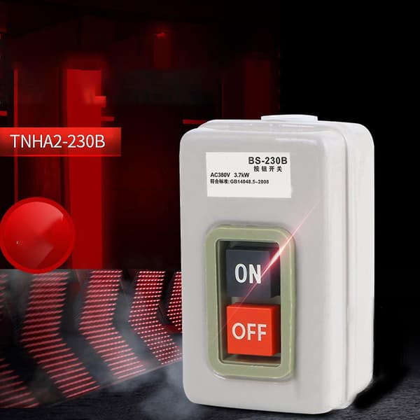 Trefaset Effektkontroll Startbryter 3.7kw 380v Trykknapp Strømbryter