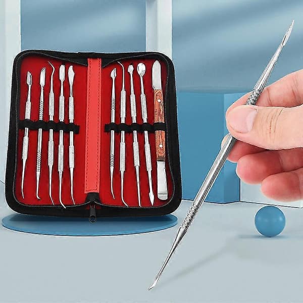 Vaxsnideriverktyg, bärbart metallskulpturkit, smyckesdekoration vaxsnideriverktygssats, 10 st/set