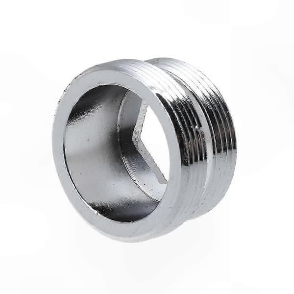 Dubbelgängad Kranadapter - 2-pack M22 Invändig M24 Utvändig Trädgårdsslangkoppling för Kök och Badrum Brushed Nickel