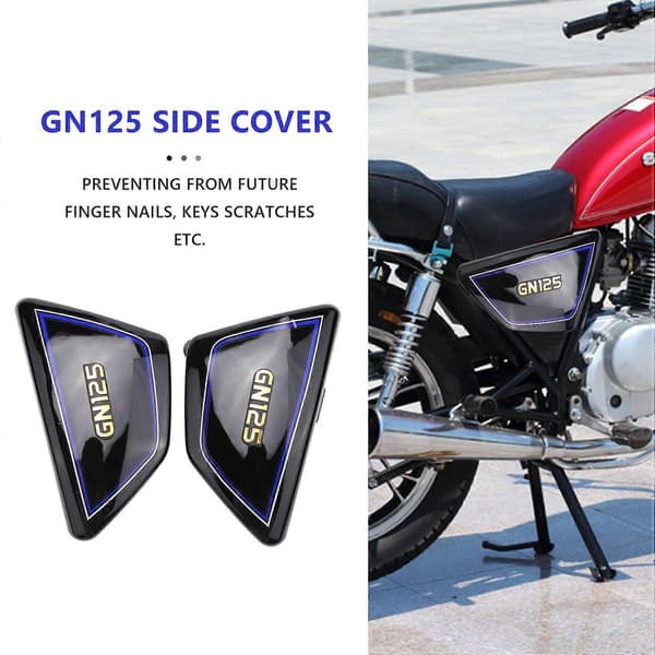 Motorcykel Batteri Side Cover Ramme Side Covers Paneler til Suzuki GN125 GN 125 black