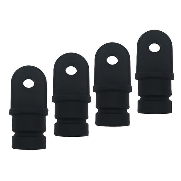 4x Nylon 3/4\" Runde Innvendige Øyeender Marine Båt Bimini Topp Tilbehør Svart