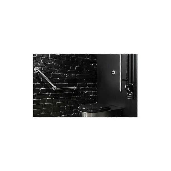 Basic 135 3-punkts støttehåndtak 32 400x400 Sateng rustfritt stål - Polert sateng rustfritt stål
