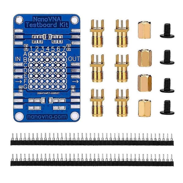 NanoVNA Vector Network Analyzer Test Board Kit for NanoVNA Network Analysis Test Board Demo Board blue