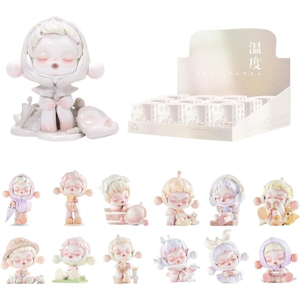 POP MART SKULLPANDA Warmth Series 1 st actionfigur populär leksak samlarobjekt konstleksak exklusiv Kawaii fantastisk kreativ present rumsinredning