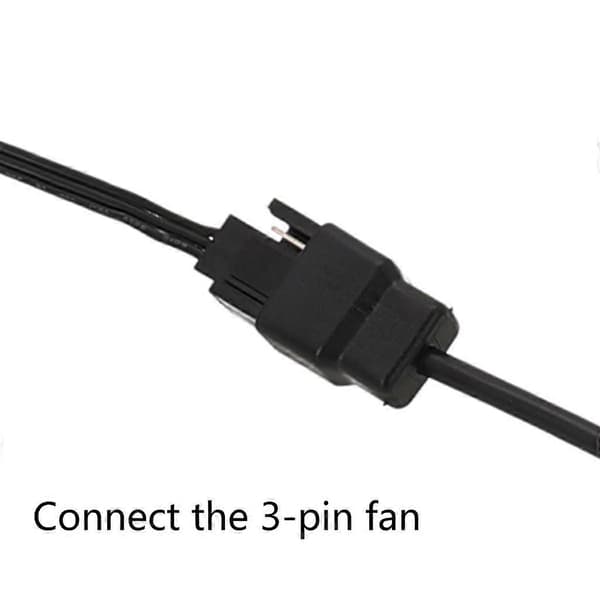DC5521 til 12V strømadapter til computerblæser DC5521-konverter