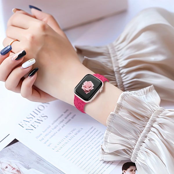 Apple Watch -ranneke Silikoninen ranneke ROSE RED 38/40/41MM ROSE rose red 38/40/41mm rose red 38/40/41mm