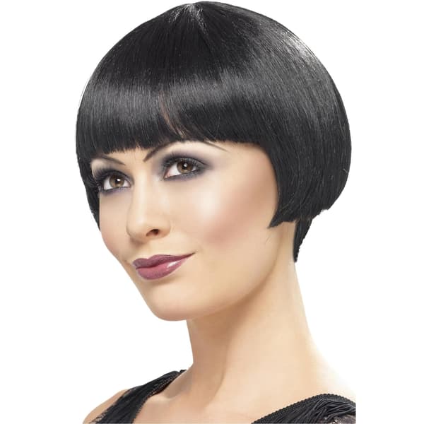 Smiffys 20'er Flapper Bob Paryk One Size Svart Sort Black One Size
