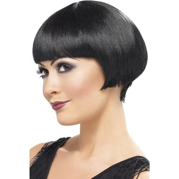 Smiffys 20'er Flapper Bob Paryk One Size Svart Sort Black One Size