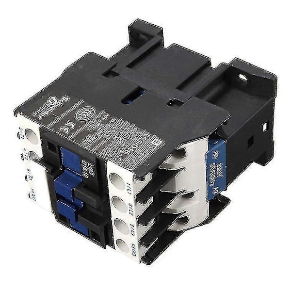AC Kontaktor AC220V Spole 18A Motorstartrelä LC1 D1810 Svart
