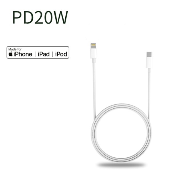 PD hurtigladekabel TYP-C datakabel Apple-kompatibel med iPhone original IC hurtigladekabel 2m