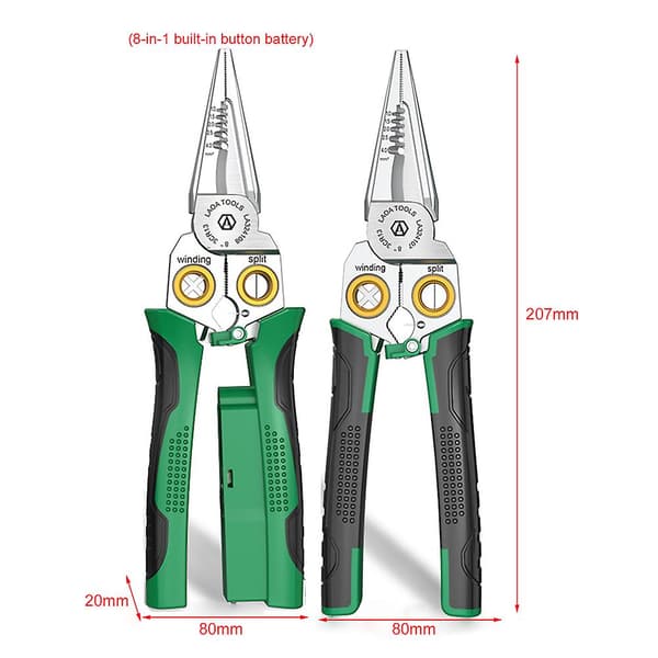 Wire Stripper Stripping Tool with Non-Slip Comfort Grip for Stripping Thin Wires CJY 7 in One