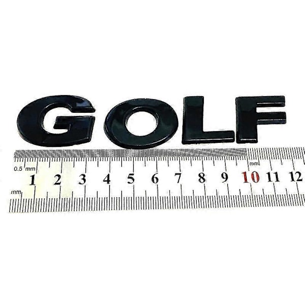 3D ABS GOLF Logo Musta Hopea Kromi Tarra Auton Muotoilu Auto Takaluukun Kirjaimet Merkintätarra tai Korin Sivulokasuojan Merkki Tunnus Silver