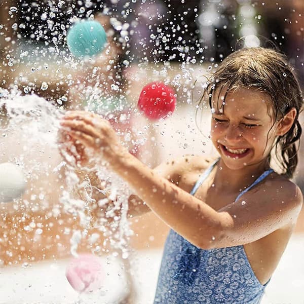 Vattenbollar Stänk Vattenkrig Poolleksaker 10 st för tonåringar Studenter Superabsorberande Strandbollar Barn Sommaraktiviteter orange