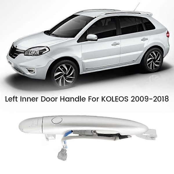 Auton sisäoven kahva vasen, varaosa KOLEOS 2009-2018 80640JY01B 80640JY01A silver