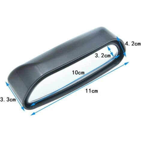 2-pack 360° blind spot mirror for car, universal right + left adjustable HD glass extra blind spot mirror