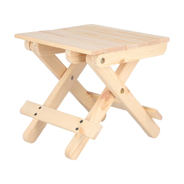 Foldable portable folding wooden stool for home, bathroom, kitchen, garden, camping