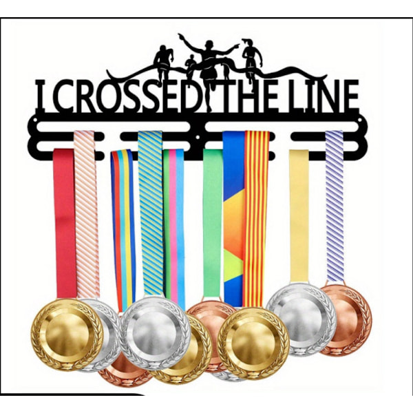 Medaljhängare Löpmedaljhållare Prishållare Metaller Banddisplay Rostfritt Stål Medaljhängare Never Say Never Sportmedaljhängare[HK]