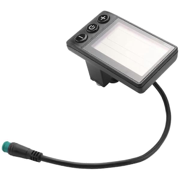 Elektrisk cykeldisplay 24v/36v/48v vandtæt LCD-display S866 controllerpanel instrumentbræt til Ele Black