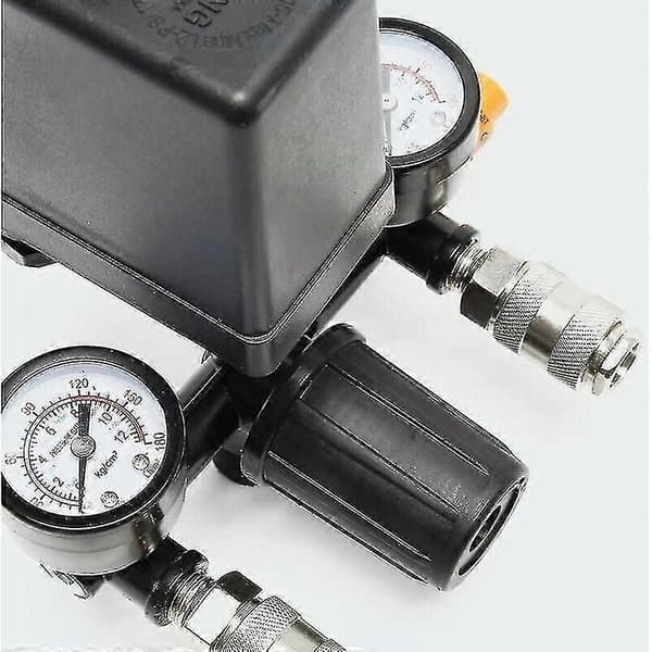 Trykregulator med trykføler til kompressor Trykføler med 2 display