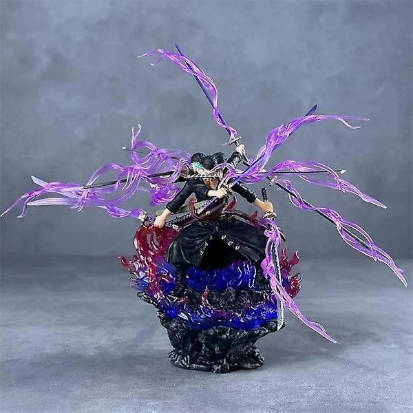 14cm Anime One Piece Zoro Figur Wano Onigashima 9 Svärdsstil Actionfigur PVC Staty Modell Samlarobjekt Dekoration Leksak Gåva