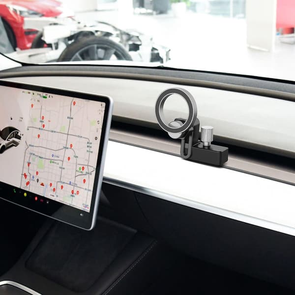 Telefonholder til Tesla Model 3 Model Y, Magnetisk Stand til Magsafe, Alle Telefonmodeller