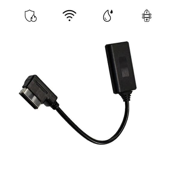 MMI trådløs Aux Bluetooth 5.0 adapterkabel lydmusikafspiller til A3 A4 B8 B6 Q5 A5 A7 R7 S5 A6L Black