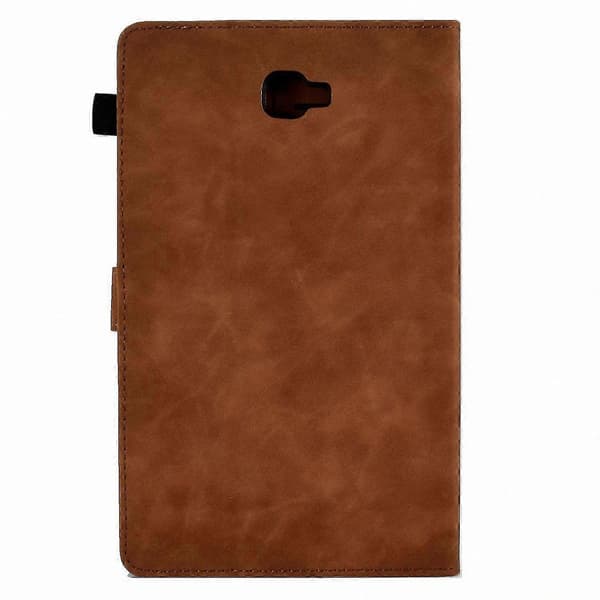 Pæon Sommerfugl Præget Læder Smart Cover til 10.1 Tommer Tablet Model T580 Brown