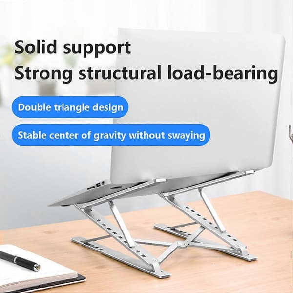 Sammenklappelig bærbar holder Ergonomisk notebook bordstativ hæver tilbehør