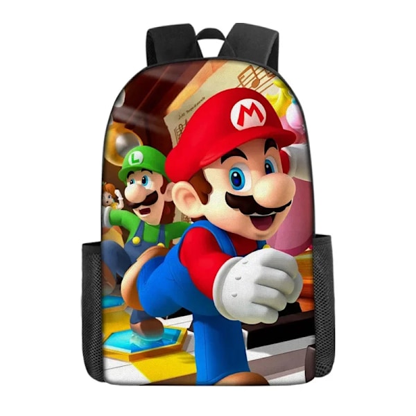 Mario skolväska tecknad anime ryggsäck Mario ryggsäck Super Mario skolväska Mochila ryggsäckar för barn väskor för flickor A