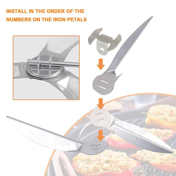 22-1/2\" One-Click Rensesystem Kit, Kompatibel med Weber Grills Del 7444 Weber