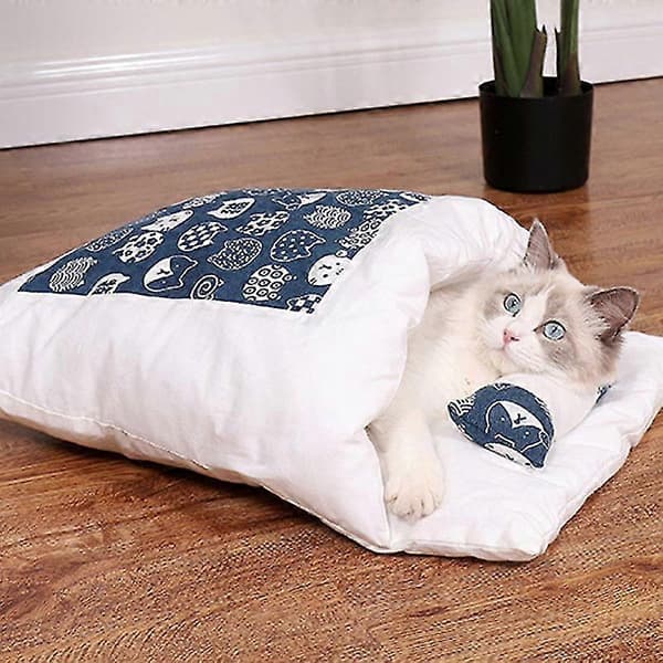 Varm Katt Sovepose Avtakbar Katt Seng Vinter Varm Katt Hus Lite Kjæledyr Seng E L