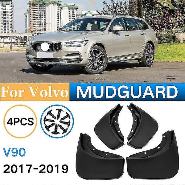 Stænklapper til Volvo V90 2017-2019 Stænklapper Mudguards Mud Flaps Biltilbehør Foran Bag 4 stk-QH_Kvalitetsgave