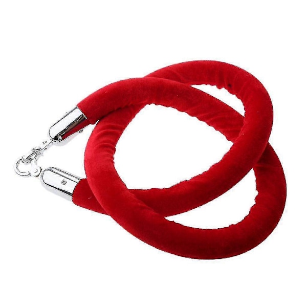1,5 m Velour Reb Crowd Control Stander Post Kø Linje Barriere Red