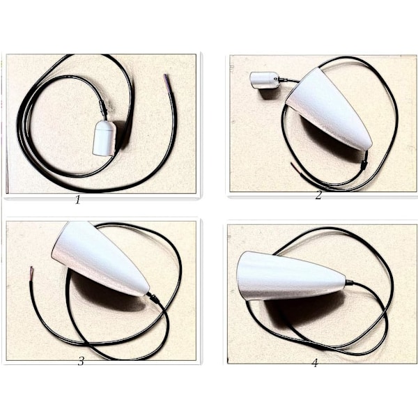 Modern Nordisk Taklampa i Aluminium Nordisk Hänglampa i Trä Kök Vardagsrum Belysning (3 i 1)