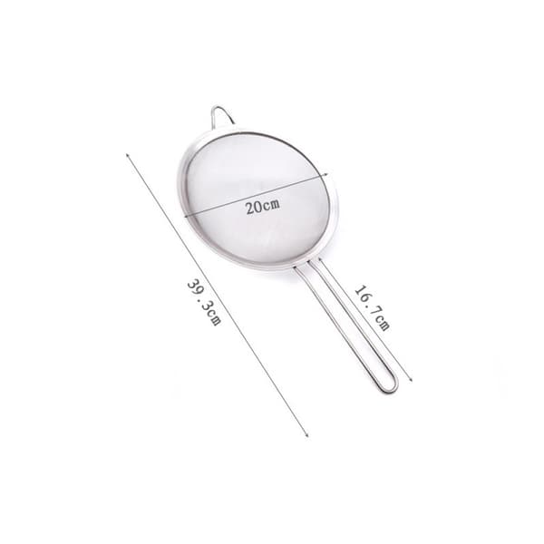 Durable Fine Mesh 3-Piece Sieve Set for Professional Kitchen Prep, Easy-Clean Non-Stick Strainer Tools Stainless SteelCJY