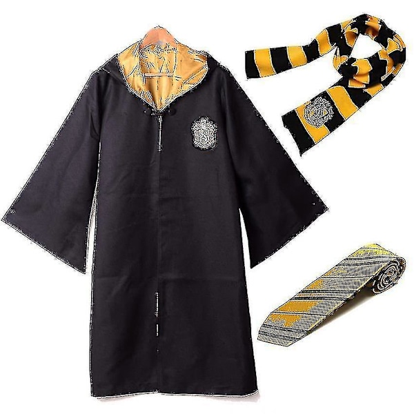 Harry Potter Gryffindor Ravenclaw Slytherin Roba Kappa Slips Halsduk Kostym Hufflepuff Aldult S