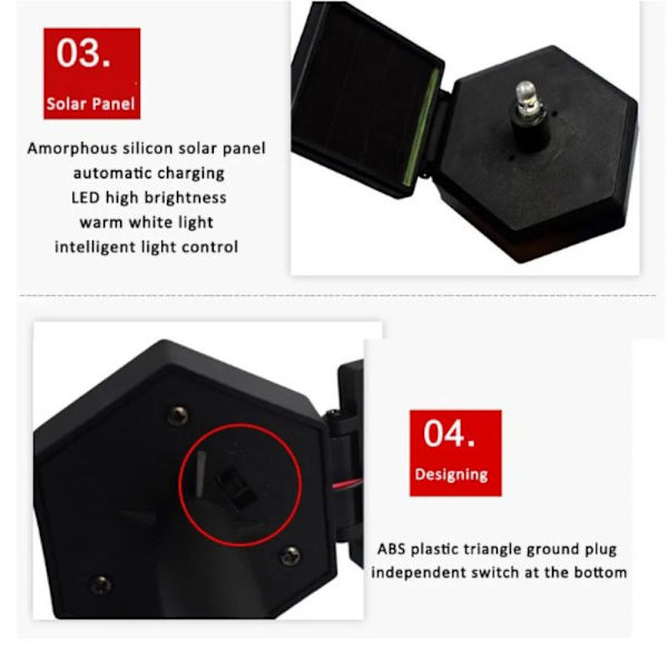 Solcellelampe SNØMANN Snowman Snowman