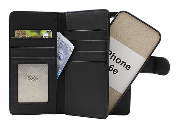 Skimblocker iPhone 16e XL Magnet Lommebokdeksel CJY Svart